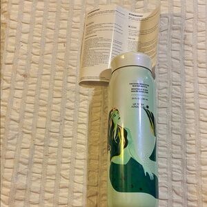 Starbucks White and Green Mermaid Tumbler-Brand New With Tags